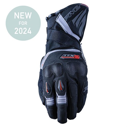 Five TFX2 WP gloves in black / grey