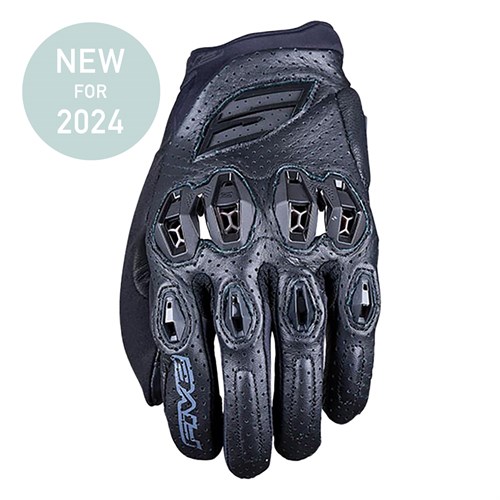 Five Stunt Evo 2 leather gloves in black
