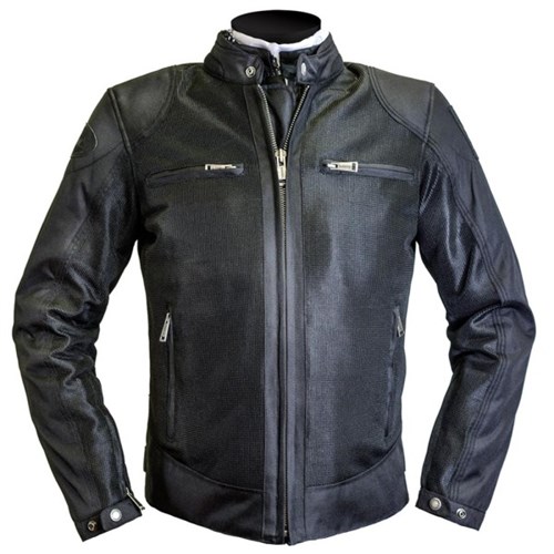 Helstons Modelo mesh jacket in black