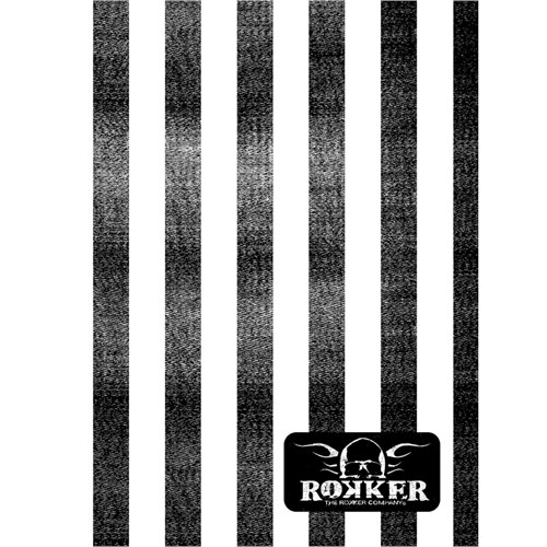 Rokker Café Racer striped neck tube in white / black