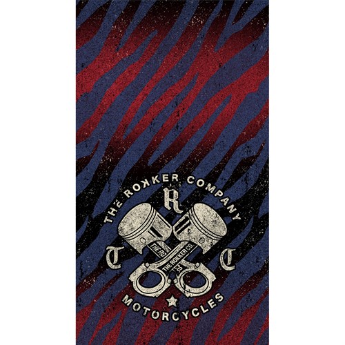 Rokker Tiger neck tube in blue / red