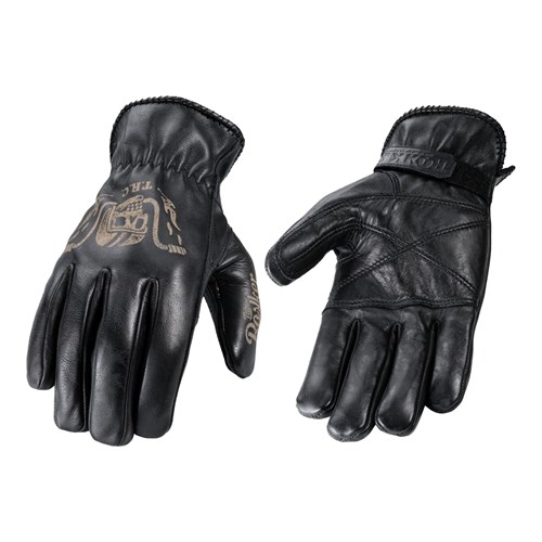 Rokker Tattoo Ape gloves in black