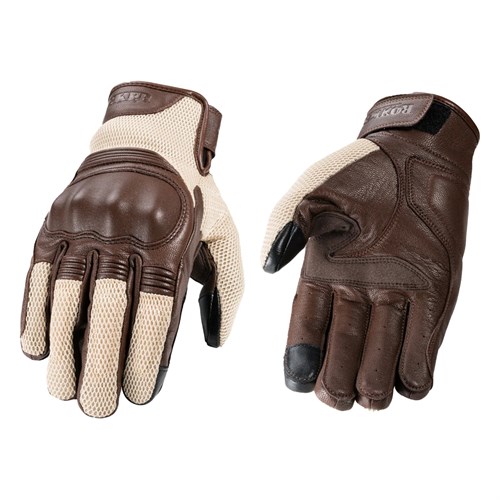 Rokker Austin Mesh gloves in beige