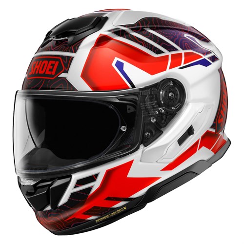 Shoei GT Air 3 Hike TC10 helmet in white / red / blue