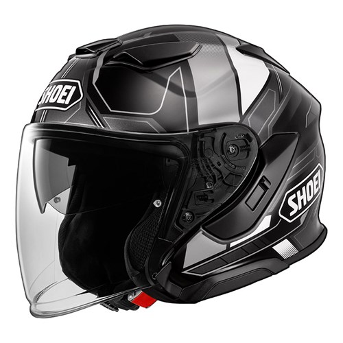 Shoei J-Cruise 3 Whizzy TC5 helmet in black / white