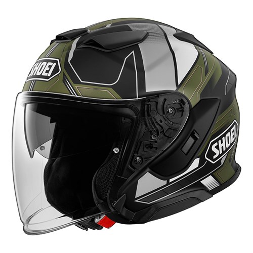 Shoei J-Cruise 3 Whizzy TC11 helmet in green