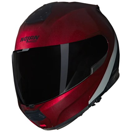 Nolan N100-6 helmet Verniciatura Speciale in red / black / silver