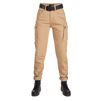 Pando Moto Mila ladies cargo pant in beige