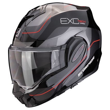 Scorpion Exo-Tech Evo Pro helmet Commuta in black / red