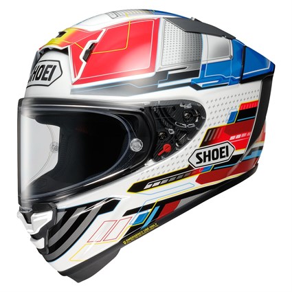 Shoei X-SPR Pro Proxy TC10 helmet in red / white / blue