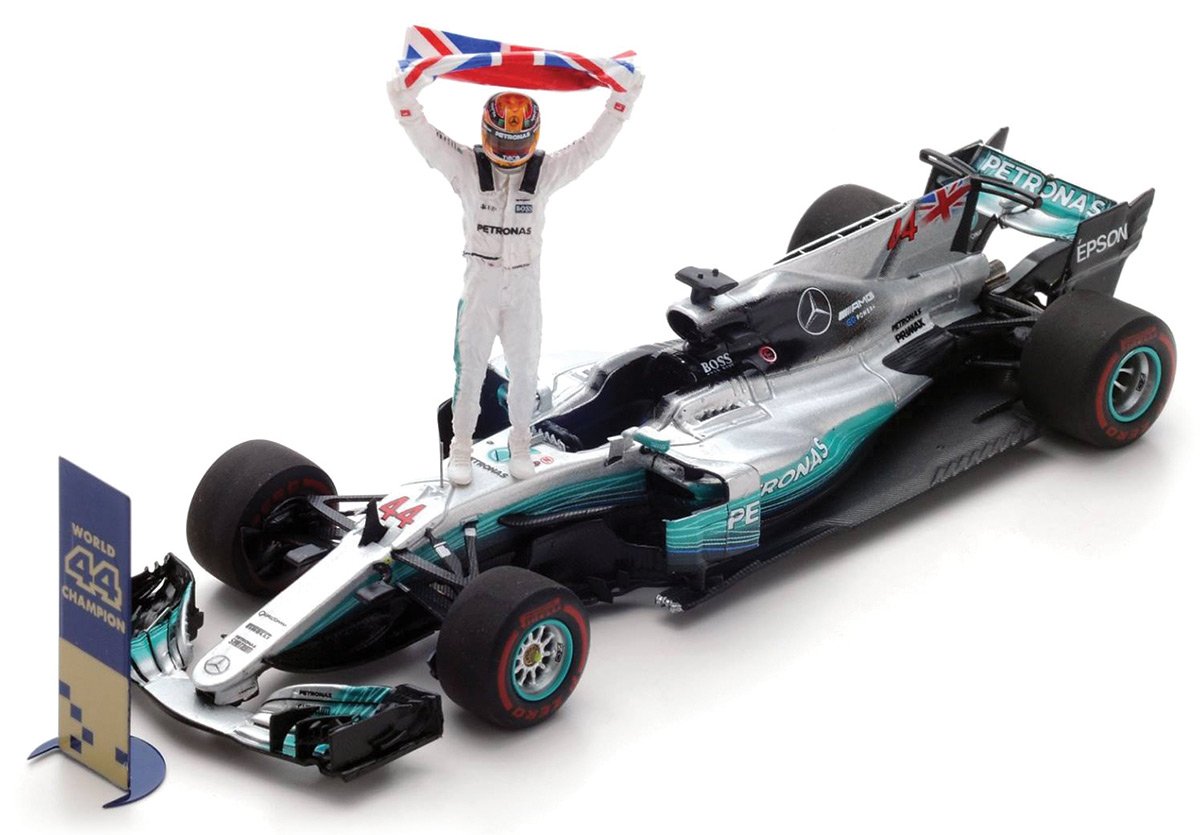 1:43 and 1:18 Hamilton 2017 Mercedes W08. Mexico