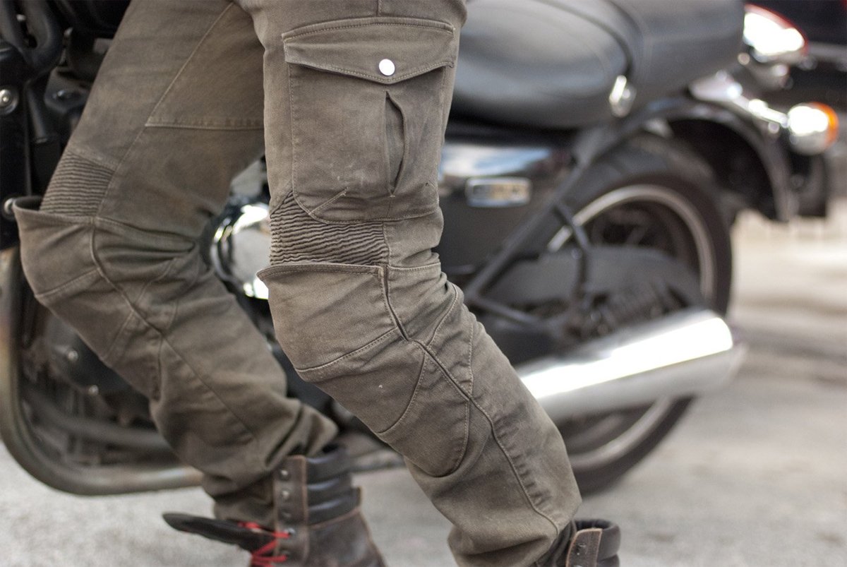 black kevlar motorcycle jeans